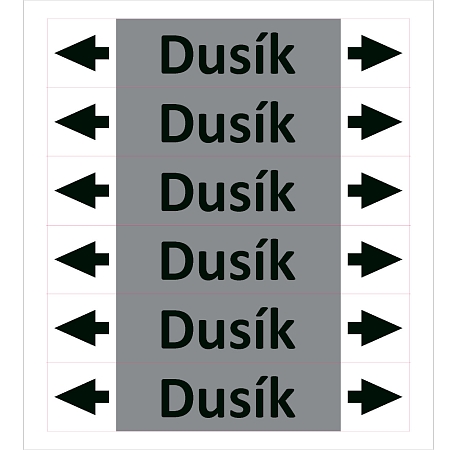 Značení potrubí ISO 20560, dusík